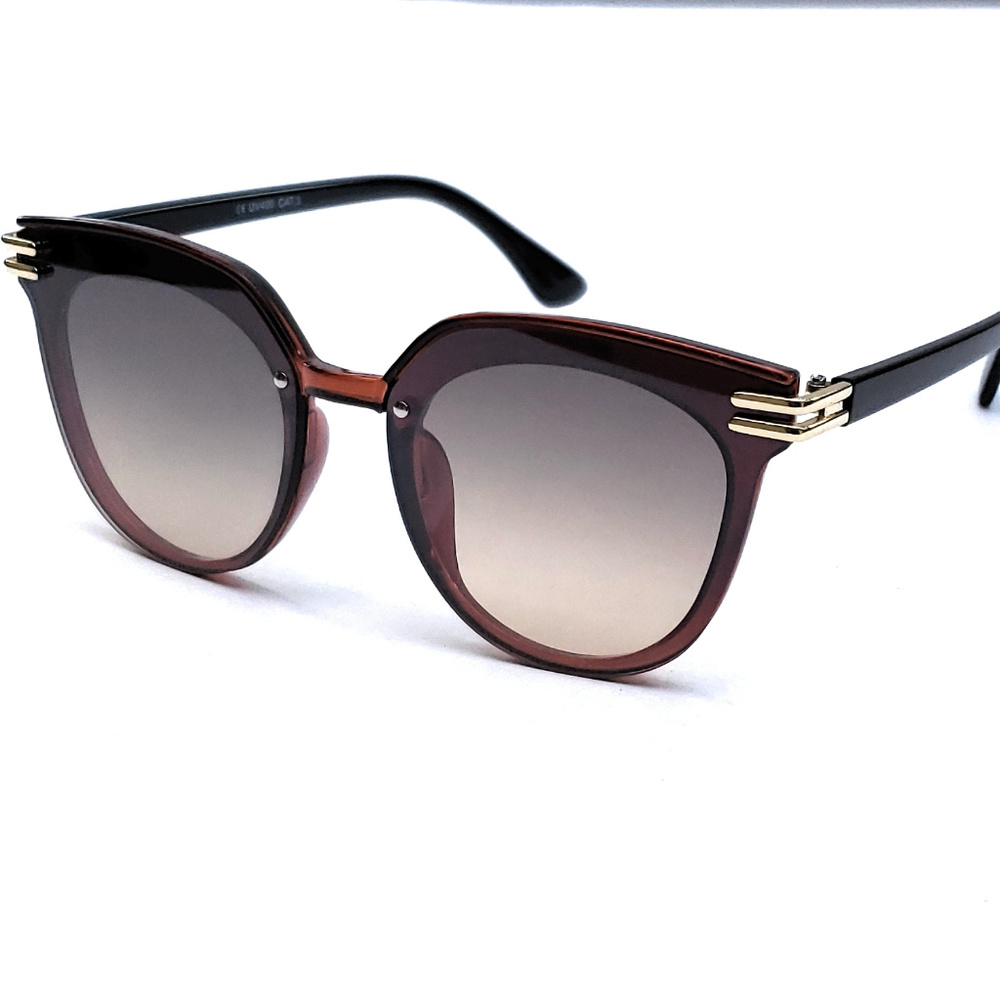 Retro Round Ombre Fashion Sunglasses for Women